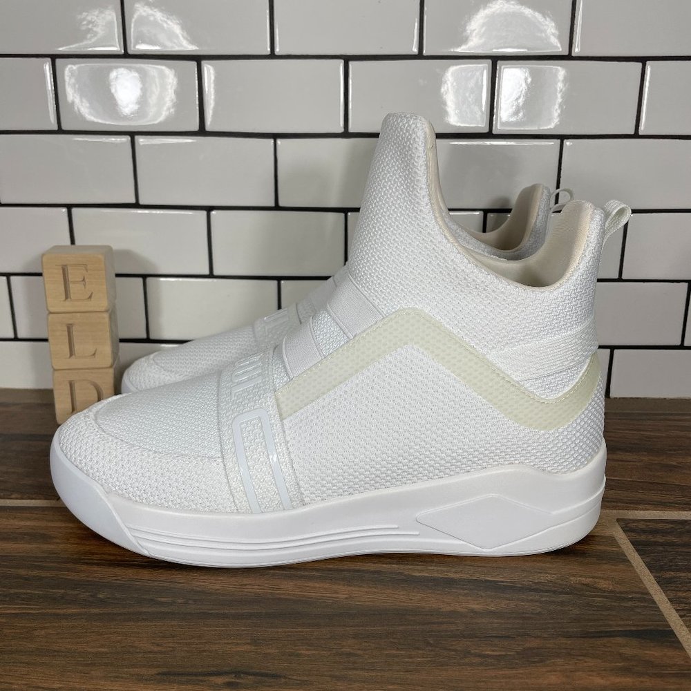 Soulsfeng Skytrack Mens Size EU 42.5 Shoes White Mesh Knit High Top Sneakers